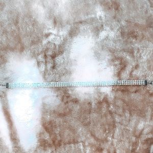 Silver Sparkly Choker - Thin